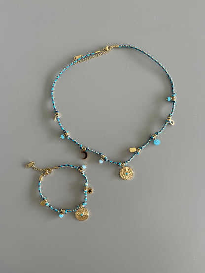Set bohemio Azul