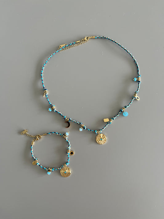 Set bohemio Azul