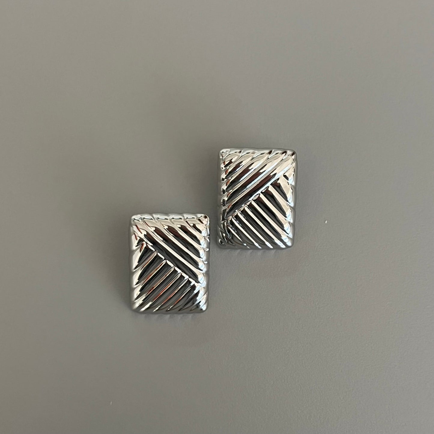 Aretes vintage rectangulares