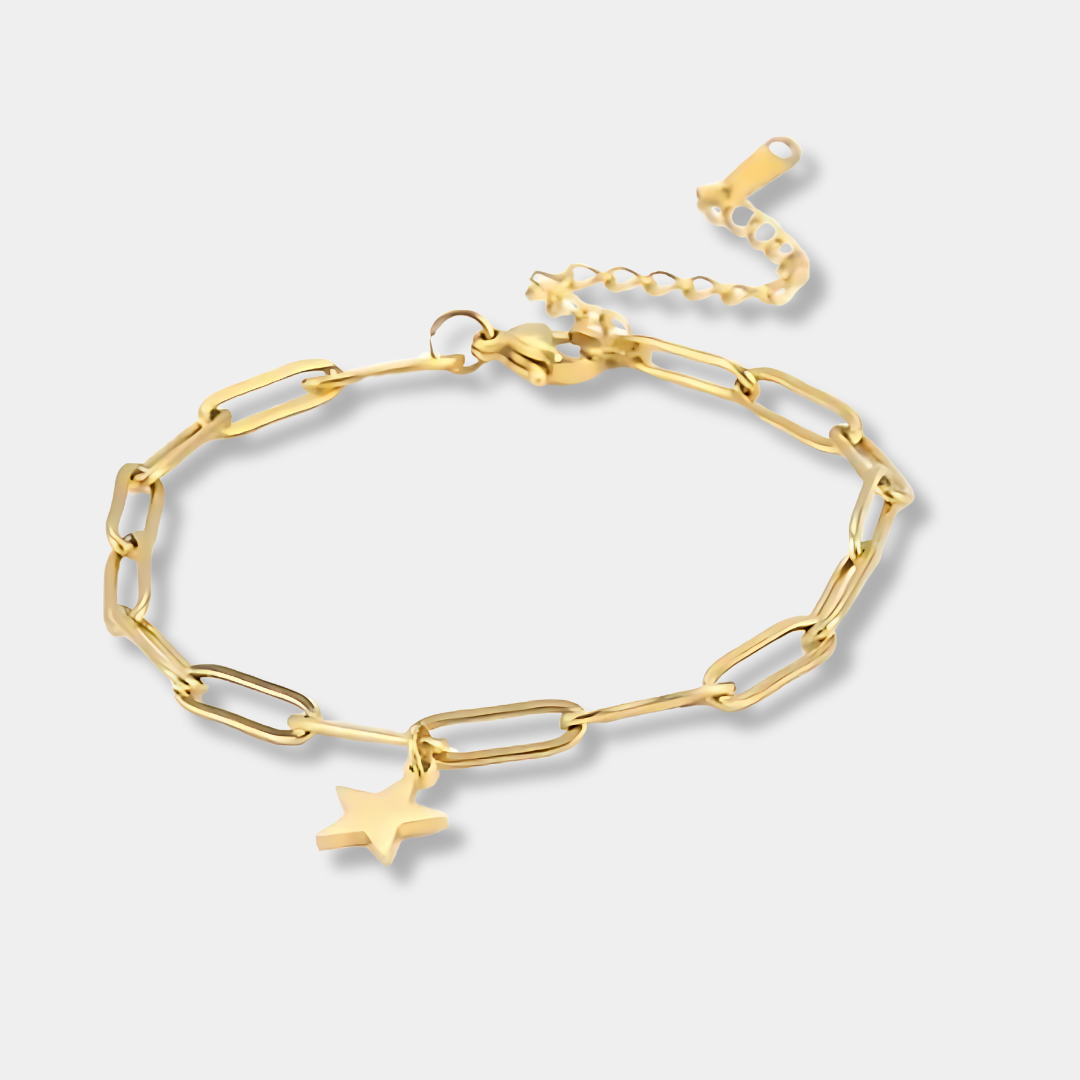 Pulsera cadena eslabones con estrella