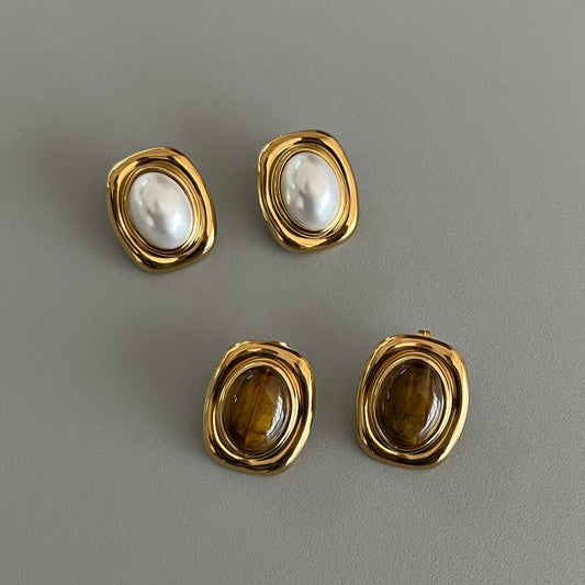 Aretes vintage ovalados