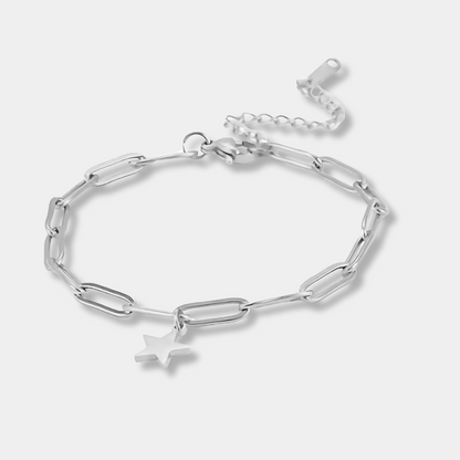 Pulsera cadena eslabones con estrella