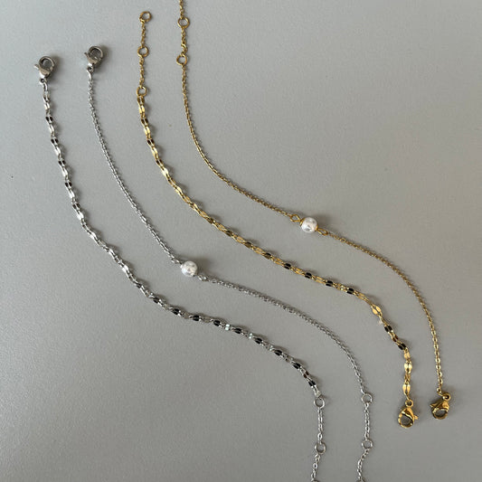 Set de pulseras con perla