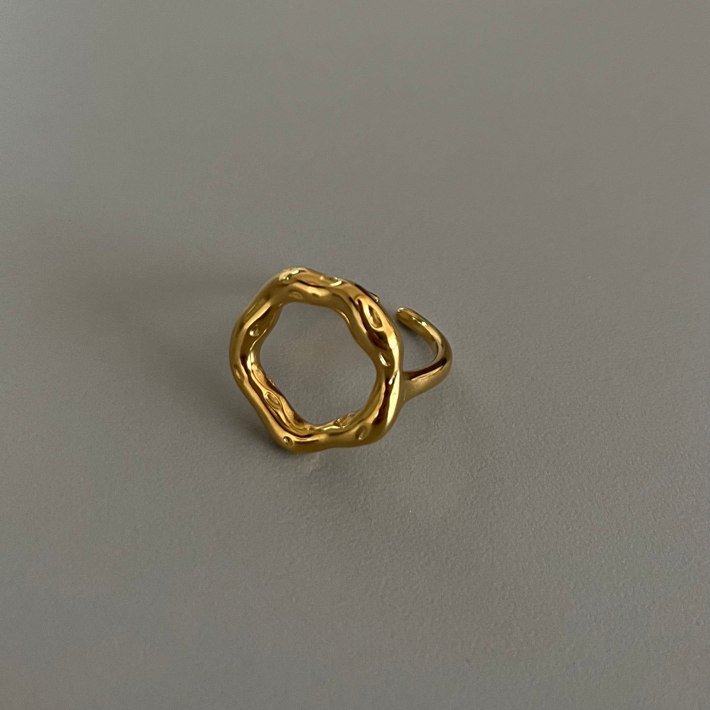 Anillo círculo chunky