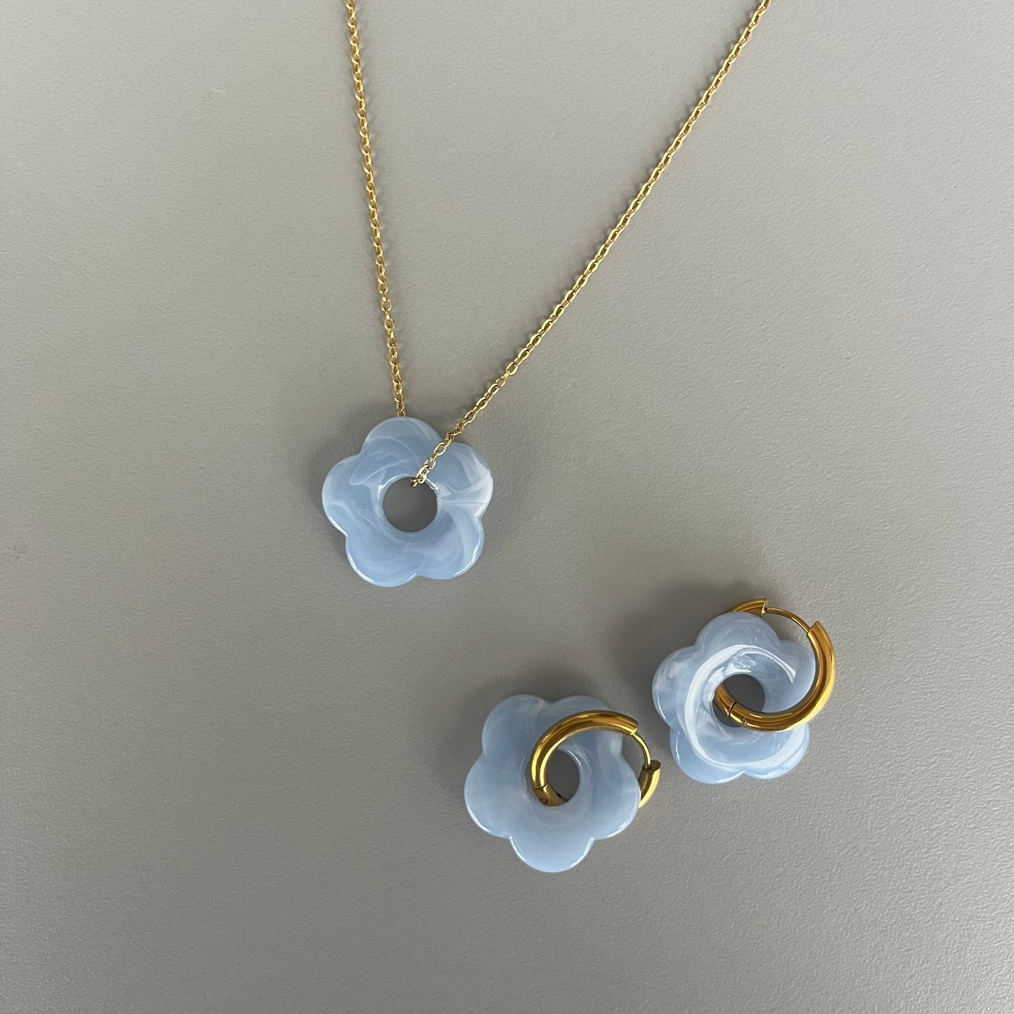 Set flores azules