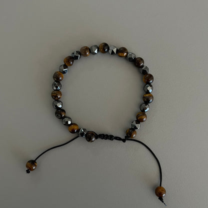 Pulsera tiger eyes ajustable