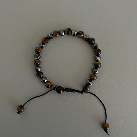 Pulsera tiger eyes ajustable