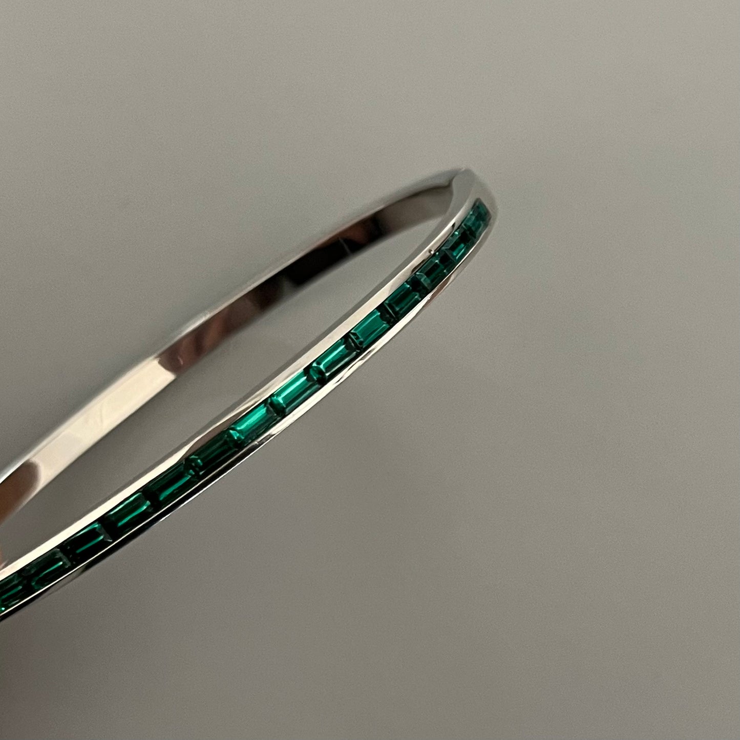 Brazalete baguette plateado