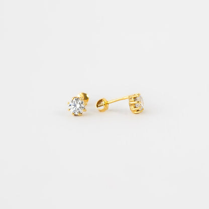 Broquel zirconia mediana oro 14k