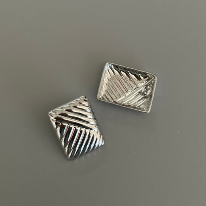 Aretes vintage rectangulares