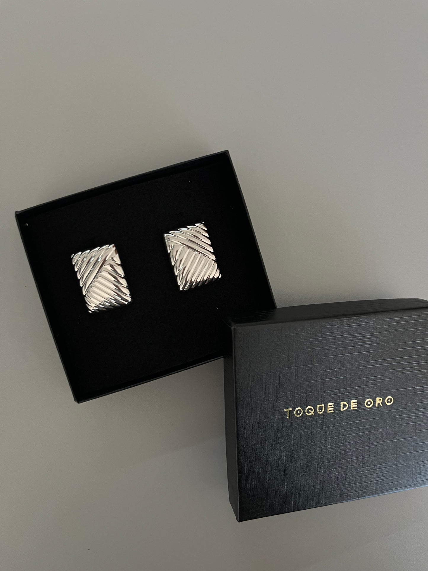 Aretes vintage rectangulares