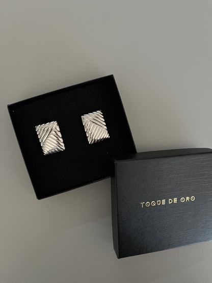 Aretes vintage rectangulares