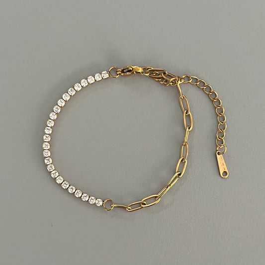 Pulsera mitad zirconias