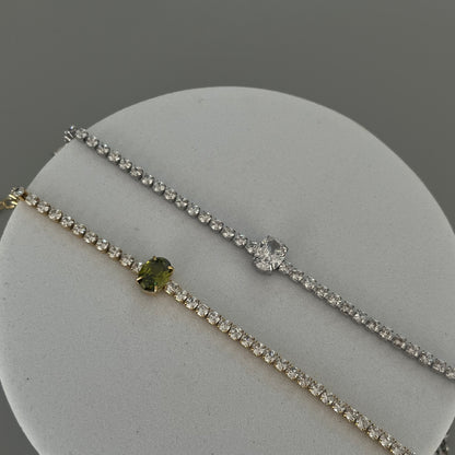 Pulsera óvalo verde