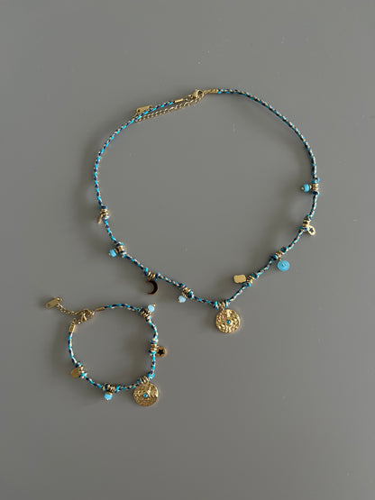 Set bohemio Azul