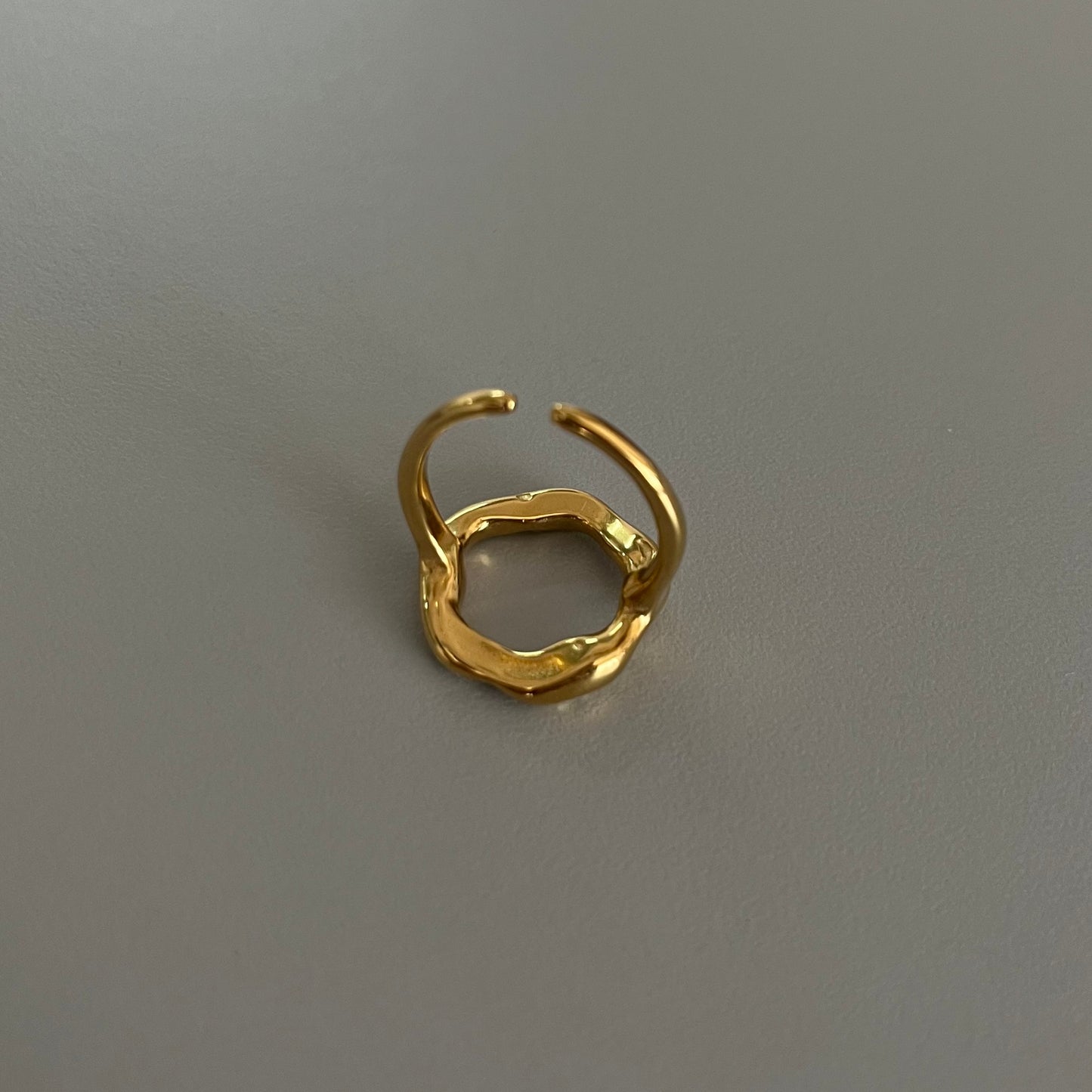 Anillo círculo chunky