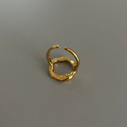 Anillo círculo chunky