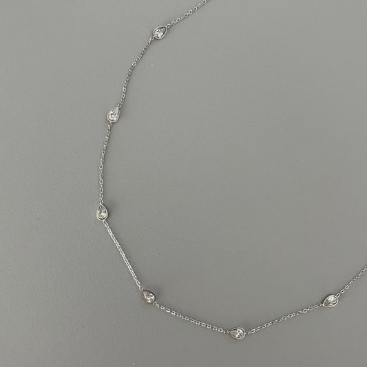 Collar zirconias de gota