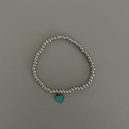 Pulseras corazón esmalte