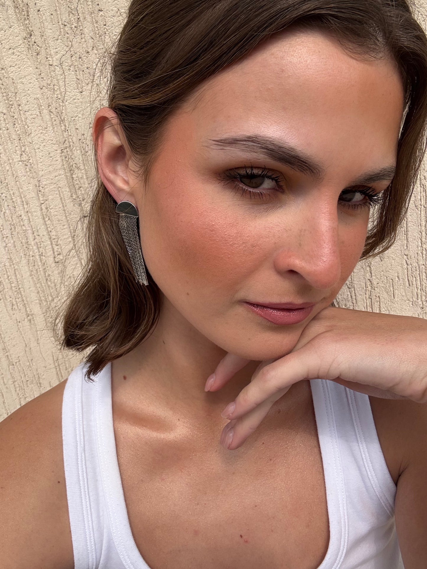 Aretes cortina bohemios