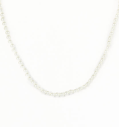 Collar perlas grandes blanco