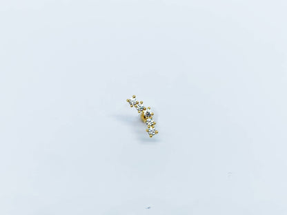 Piercing 5 diamantes