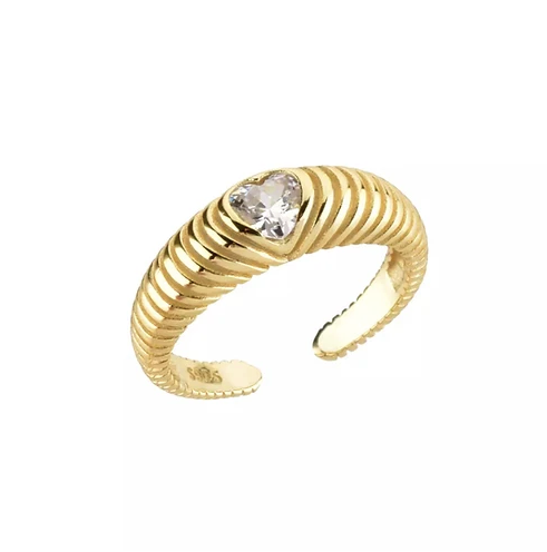 Anillo vintage con corazón