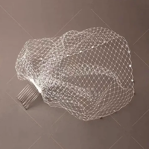 Velo en peineta blanco