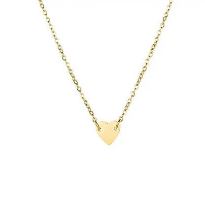 Collar con figura de corazón