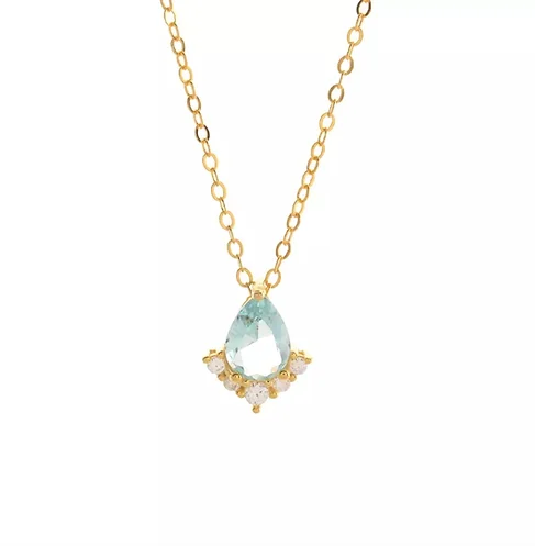 Collar gota turquesa