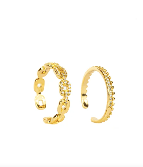 Set de anillos cadena