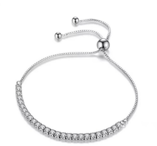 Pulsera con zirconias de Plata
