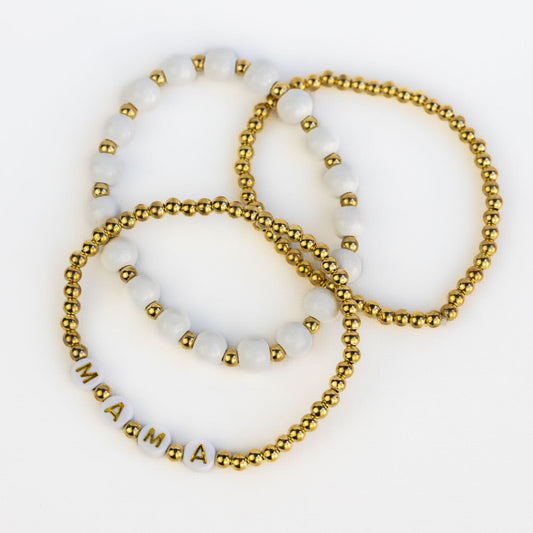 Set pulseras mamá