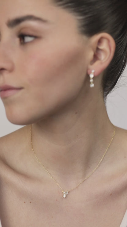 Collar zirconias y perla