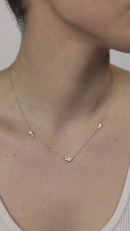 Collar tres diamantes