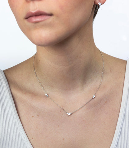 Collar tres diamantes