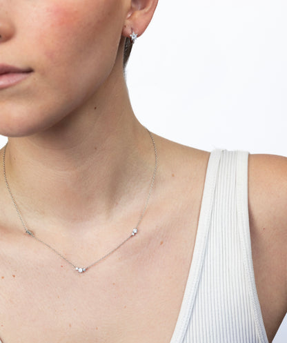 Collar tres diamantes
