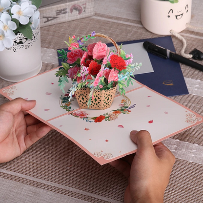Carta 3D flores