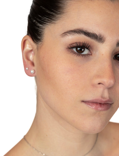 Aretes perla tres tamaños